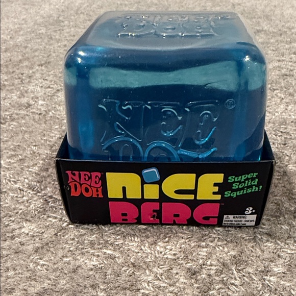needoh Other - NeeDoh Nice Berg Blue Super Solid Squish Toy